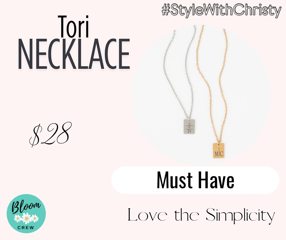 📣 NEW FAVORITE ALERT — The Tori Necklace! ✨
Simple. Chic. Personalized. And only $28!

I’m obsessed with the clean design of this piece — it’s timeless and customizable, perfect for initials or a special date.
Whether you’re layering it or wearing it solo, it’s a must-have for everyday style!

💛 Available in silver or gold
💛 Makes a meaningful gift
💛 Budget-friendly & beautiful

🛒 Grab yours at link in comments 
👇 Comment below if you want help choosing personalization!

#ToriNecklace #jBloom #BloomCrew #PersonalizedJewelry #SimpleStyle #GiftIdeas #AffordableJewelry #PermanentJewelry #JewelryLover #StyleWithChristy