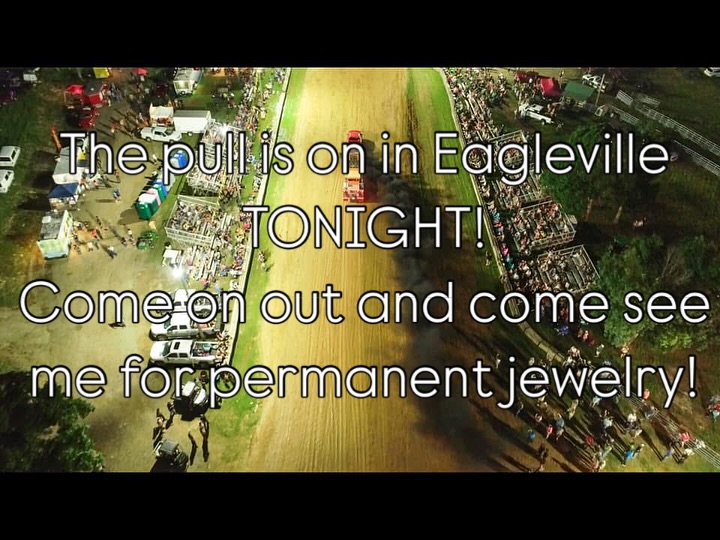 TONIGHT! Gates open at 3:00 PM and show starts at 6:00 PM!
Tell your mama and daddy, tell your brother and sister, tell all your friends….. WE ARE PULLING IN EAGLEVILLE, TN THIS EVENING!

Come see us and enjoy the show.
I’ve got your permanent jewlery! 💖

Also, as a new addition this year… We have the ability to take cards for admission fees!